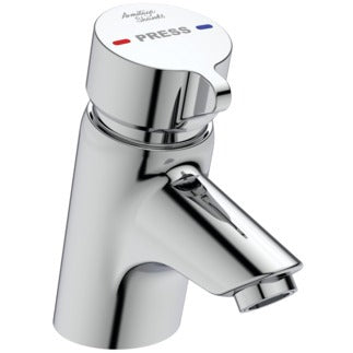 Armitage Shanks Avon 21 Push Button Self Closing Basin Mixer Tap - Chrome - B8861AA