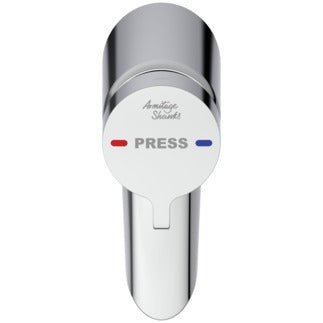 Armitage Shanks Avon 21 chrome push button self-closing basin mixer tap