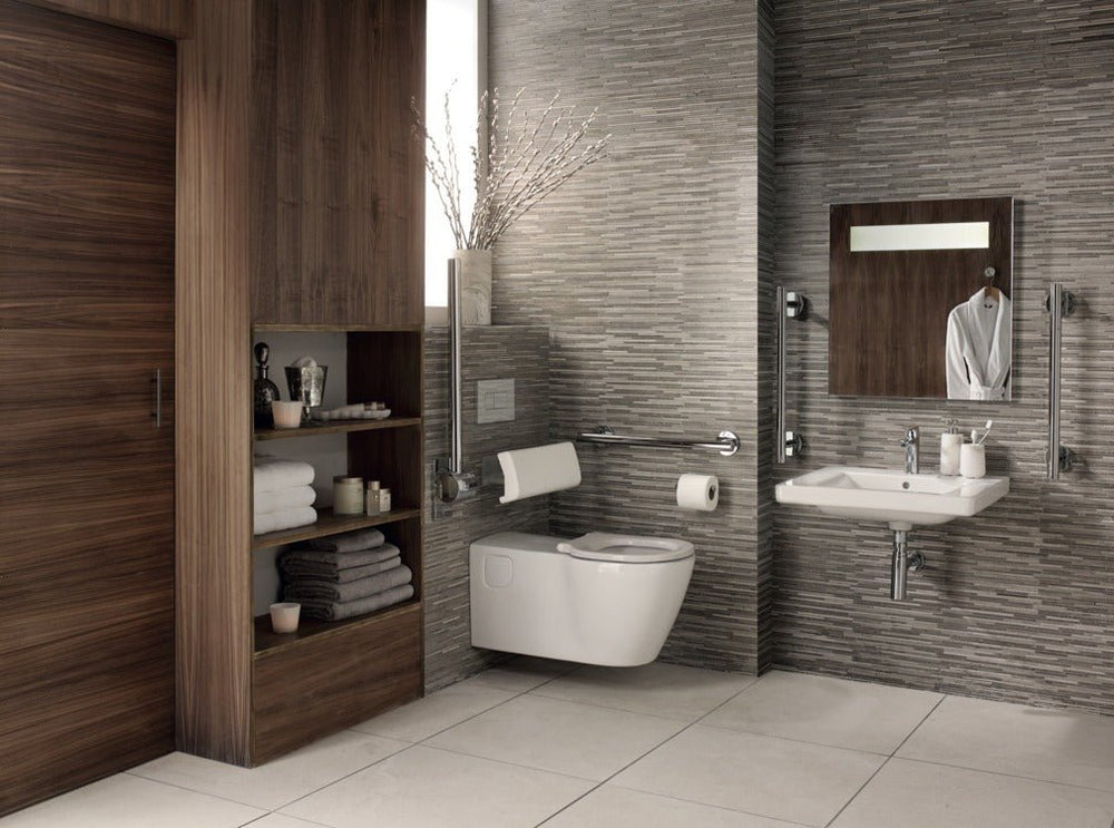 Armitage Shanks Contemporary 21 Hinged Support Rail - Chrome - S6362AA - TAP 'N' SHOWER