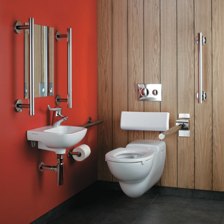 Armitage Shanks Contemporary 21 Hinged Support Rail - Chrome - S6362AA