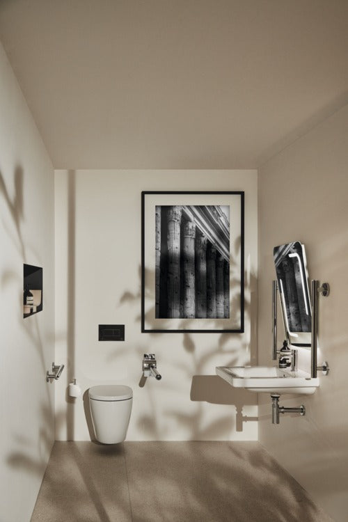 Armitage Shanks Contemporary 21 Hinged Support Rail - Chrome - S6362AA