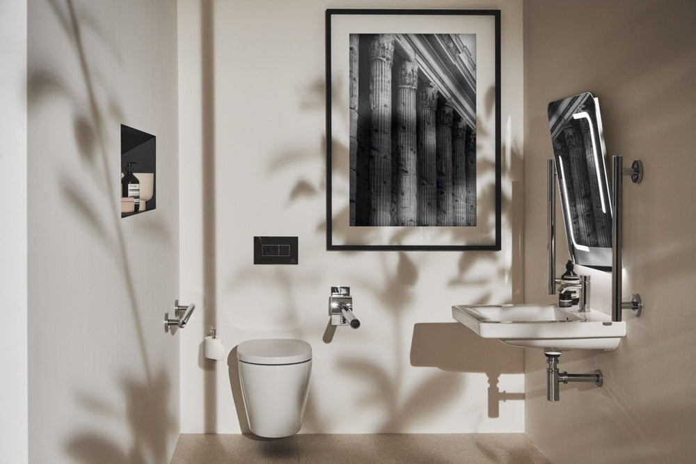 Armitage Shanks Contemporary 21 Hinged Support Rail - Chrome - S6362AA - TAP 'N' SHOWER