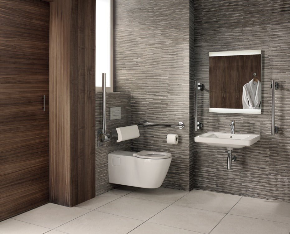 Armitage Shanks Contemporary 21 Hinged Support Rail - Chrome - S6362AA - TAP 'N' SHOWER