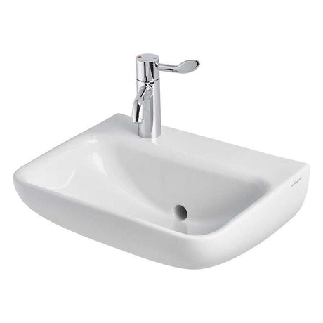 Armitage Shanks 500mm Wide 1 LH Tap Hole Contour 21 Plus Basin with Ba