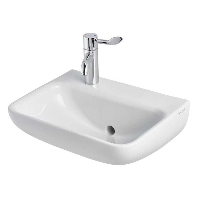 Armitage Shanks 500mm Wide 1 LH Tap Hole Contour 21 Plus Basin with Ba