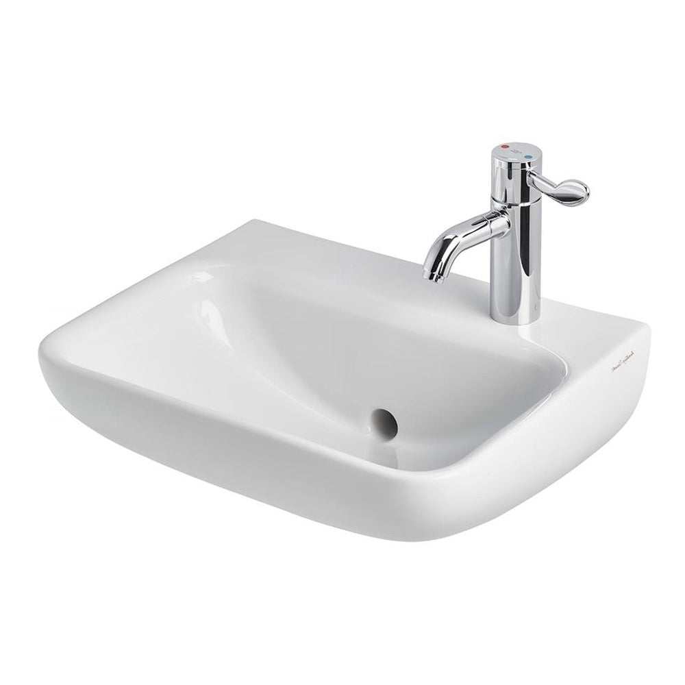 Armitage Shanks 500mm Wide 1 RH Tap Hole Contour 21 Plus Basin with Ba