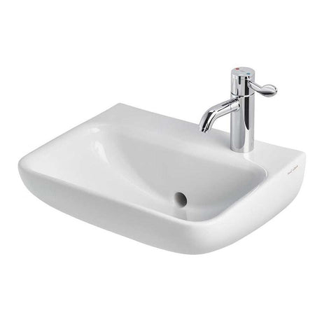 Armitage Shanks 500mm Wide 1 RH Tap Hole Contour 21 Plus Basin with Ba