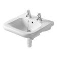 Armitage Shanks 550mm Wide 2 Tap Hole Contour 21 Basin with Overflow and Chain Hole - S216601
