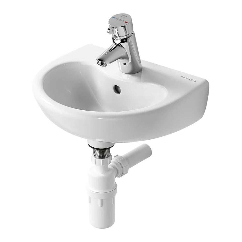 Armitage Shanks 400mm Wide 1 Tap Hole Contour 21 Basin with Overflow -