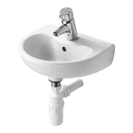 Armitage Shanks 400mm Wide 1 Tap Hole Contour 21 Basin with Overflow -