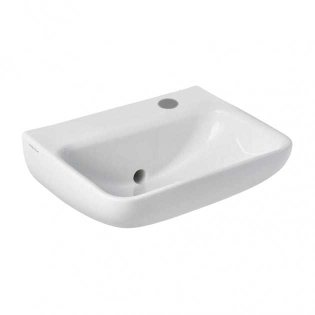Armitage Shanks 500mm Wide 1 RH Tap Hole Contour 21 Plus Basin with Ba