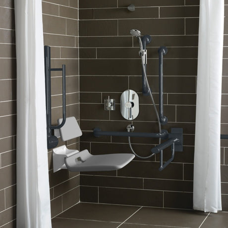 Armitage Shanks Doc M Shower Room Pack Additional WC & Large Washbasin - Charcoal - S6960RN