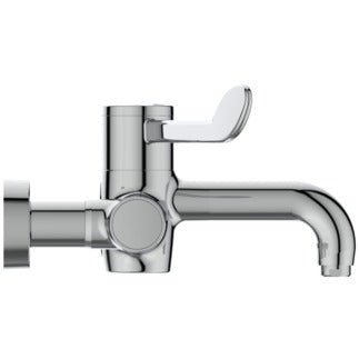 Armitage Shanks Markwik 21 Plus Thermostatic Panel Mounted Basin Mixer Tap with Lever Fixed Spout - Chrome - A6735AA - TAP 'N' SHOWER