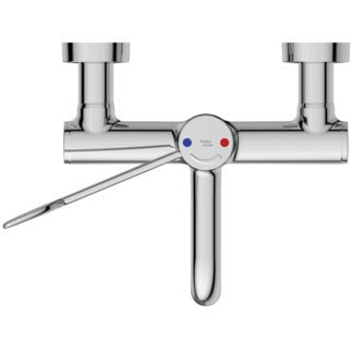 Armitage Shanks Markwik 21 Plus Thermostatic Panel Mounted Basin Mixer Tap with Lever Fixed Spout - Chrome - A6735AA