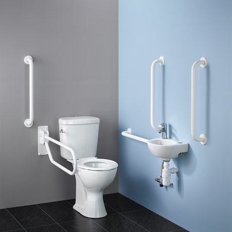 Armitage Shanks Monaco Doc M Pack With Thermostatic Valve - White With White Rails - S7076AC