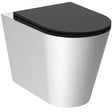 Armitage Shanks Perth 2 Back To Wall WC Toilet Pan With Seat - Stainless Steel - S3340MY