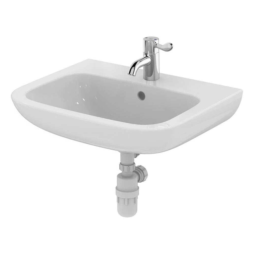Armitage Shanks 600mm Wide 1 Tap Hole Portman 21 Wall Hung Basin with 