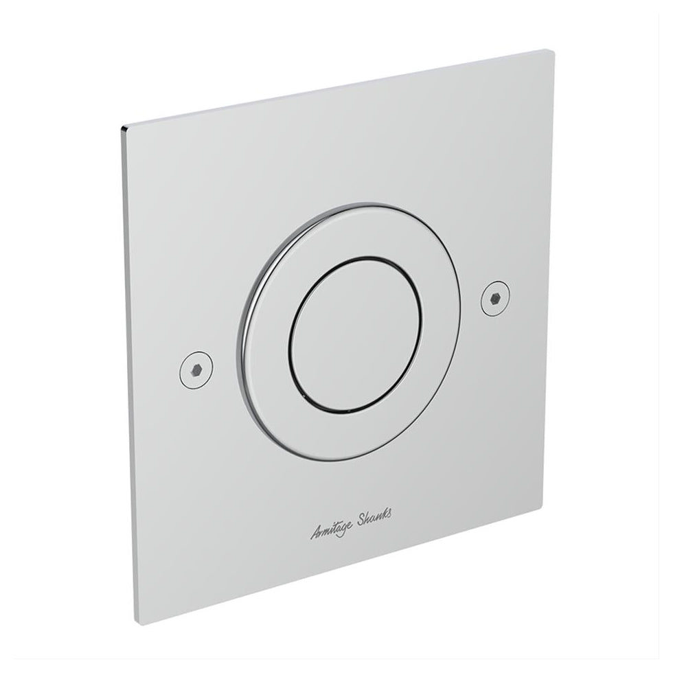 Armitage Shanks Septa Pro P3 Pneumatic Metal Small Flushplate  - Stainless Steel - S0776MY