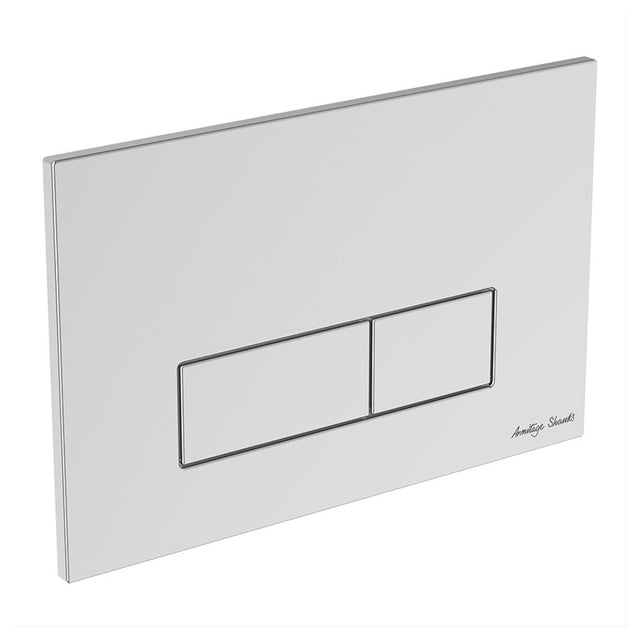 Armitage Shanks Oleas P2 Pneumatic Dual Flushplate - Chrome - S0857AA