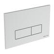 Armitage Shanks Oleas P2 Pneumatic Dual Flushplate - Brushed Chrome - S0857JG