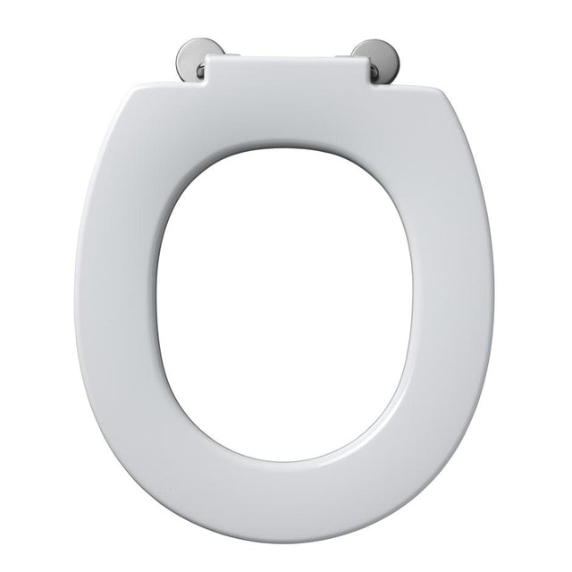 Armitage Shanks Contour 21 Seat No Cover Stainless Steel Hinges - White - S406601