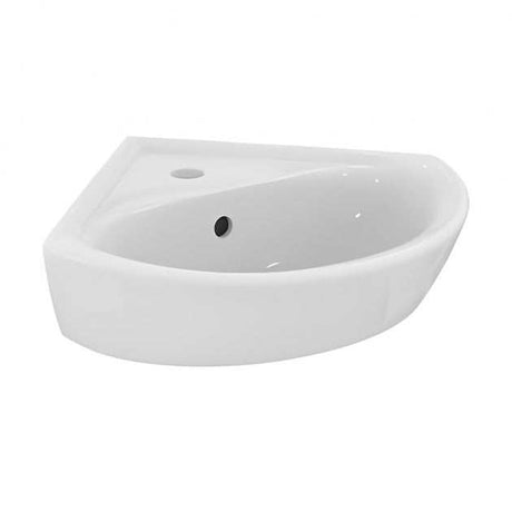 Armitage Shanks 480mm Wide 1 Tap Hole Sandringham 21 Corner Basin & Pe