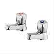 Armitage Shanks Sandringham 21 Eco Basin Pillar Tap - Chrome - B0356AA