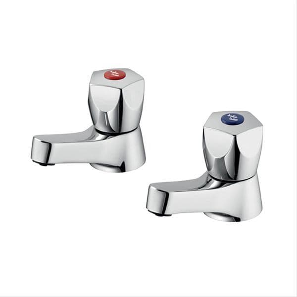 Armitage Shanks Sandringham 21 Eco Basin Pillar Tap - Chrome - B0356AA