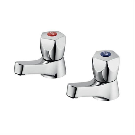 Armitage Shanks Sandringham 21 Eco Basin Pillar Tap - Chrome - B0356AA