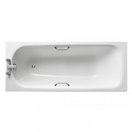 Armitage Shanks Sandringham 21 Rectangular Steel Bath with Grips 1700mm x 700mm - White - S183901