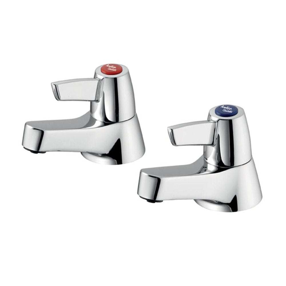 Armitage Shanks Lever Head Sandringham 21 Bath Taps Pair - Chrome - B9
