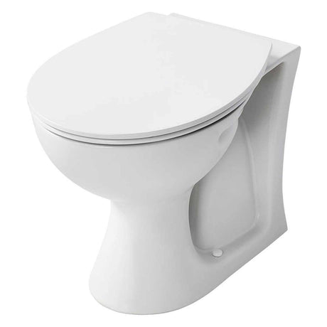 Armitage Shanks 530mm Projection Back to Wall Sandringham 21 Toilet WC with Hardwearing Seat - E897401+E131701