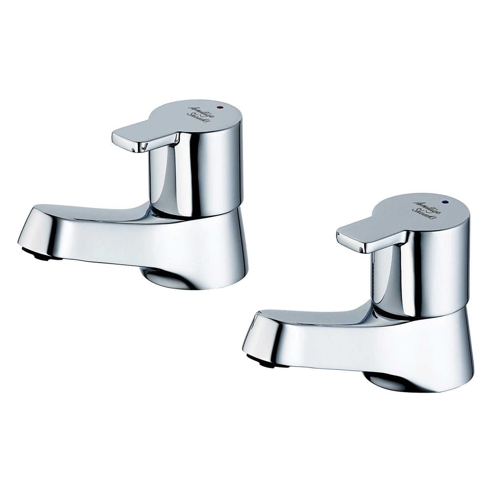 Armitage Shanks Basin Pillar Sandringham SL 21 Taps Pair - Chrome - B3