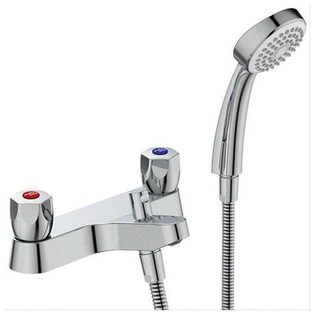 Armitage Shanks Two Hole Sandringham 21 Chrome Bath Shower Mixer Tap -