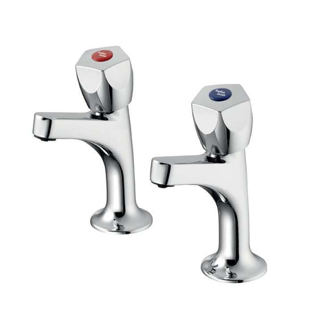 Armitage Shanks High Neck Sandringham 21 Kitchen Sink Pillar Taps - Ch