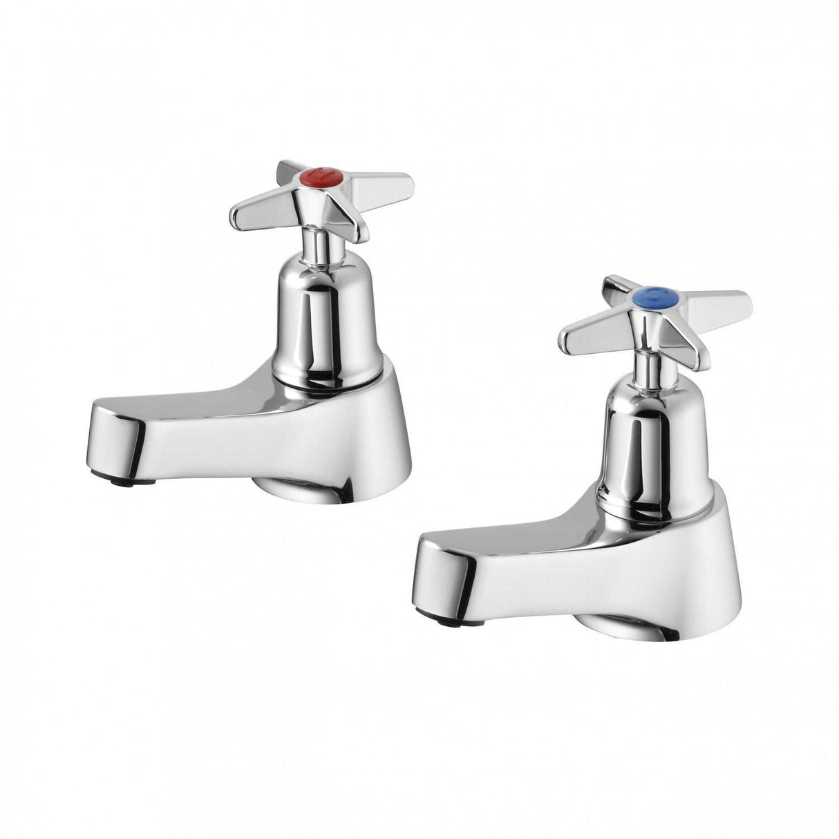 Armitage Shanks Basin Pillar Sandringham 21 Taps with Crossheads - Chr