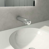 Chrome Sensorflow E Mains Panel mounted basin tap by Armitage Shanks with touchless sensor technology