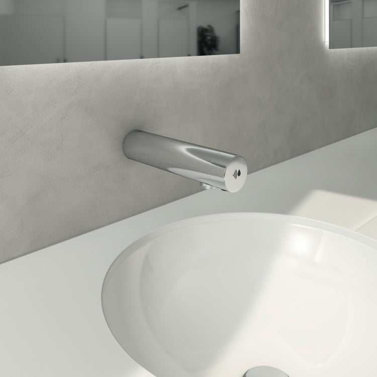 Chrome Armitage Shanks Sensorflow E Mains Panel mounted basin tap with touchless sensor technology