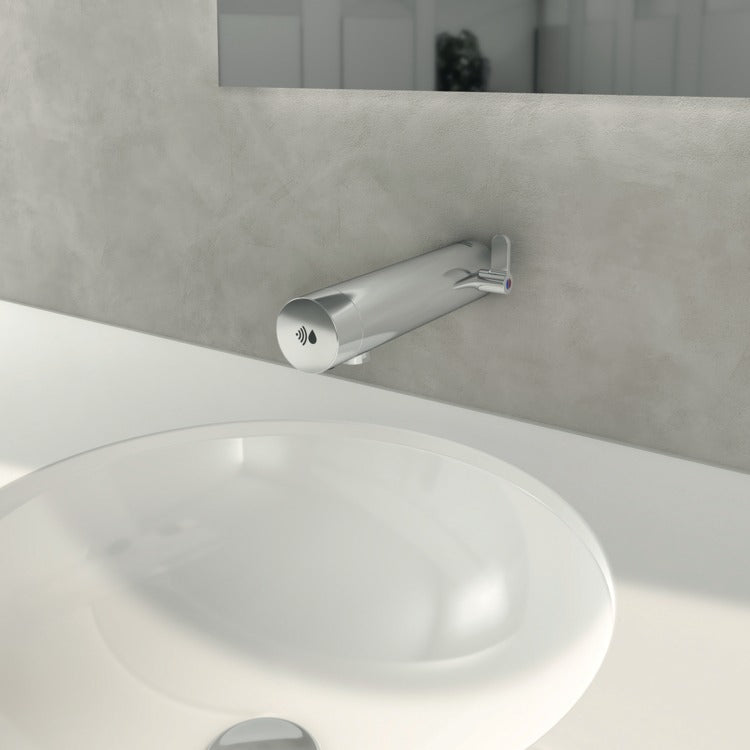 Armitage Shanks Sensorflow E Panel Mounted Basin Mixer Tap with Temperature Control Battery - Chrome - A7554AA
