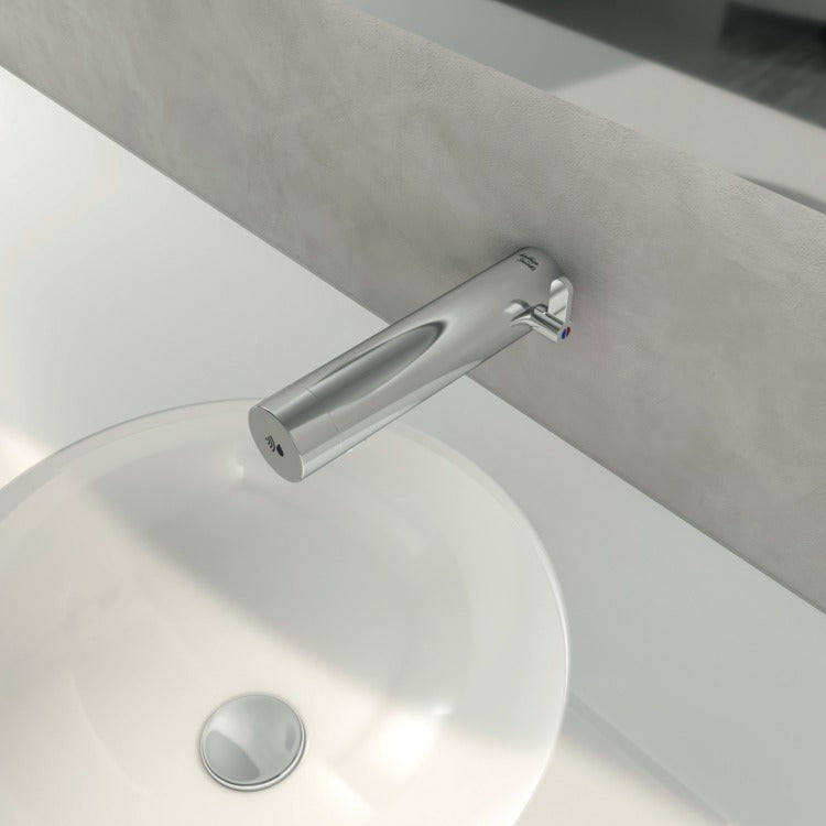 Armitage Shanks Sensorflow E Panel Mounted Basin Mixer Tap with Temperature Control Battery - Chrome - A7554AA