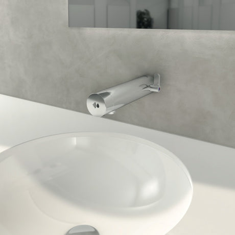 Armitage Shanks Sensorflow E Panel Mounted Basin Mixer Tap with Temperature Control Mains - Chrome - A7555AA
