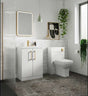 Nuie Arno Modern back to wall WC unit in glossy white with 500mm wide cabinet and sleek bathroom design