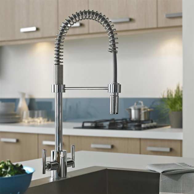 Bristan Artisan Dual Handle Professional Pull-Out Mono Kitchen Sink Mi