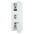 Hudson Reed Triple Handle Thermostatic Art Concealed Shower Valve with