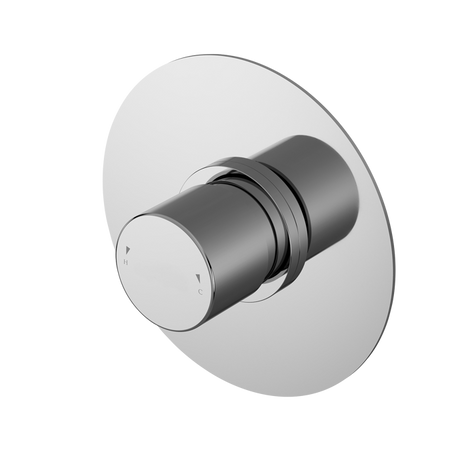 Nuie Arvan Temperature Control thermostatic shower valve in chrome with anti-scald feature and precise temperature control