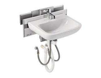 Armitage Shanks Care Plus Manual Washbasin Bracket, Vertical and Horizontal Adjustment - S065367 - TAP 'N' SHOWER