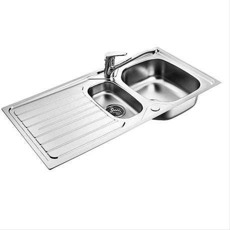 Armitage Shanks Sandringham Stainless Steel Kitchen Sink 1000mm - Stainless Steel - S0748MY