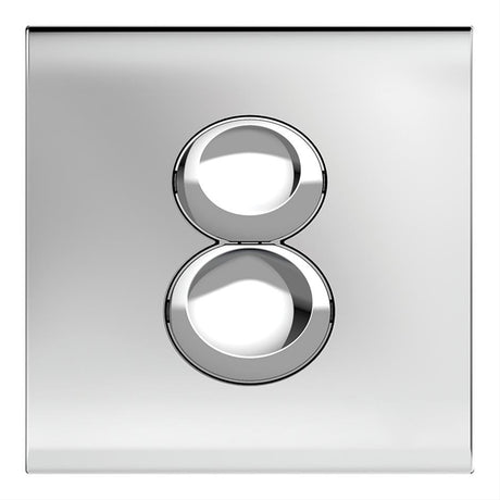 Armitage Shanks Septa Pro P4 Metal Small Flushplate - Chrome - R0136AA