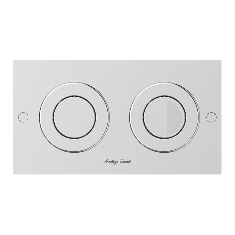 Armitage Shanks Septa Pro P2 Pneumatic Metal Small Flushplate - Stainless Steel - S0860MY