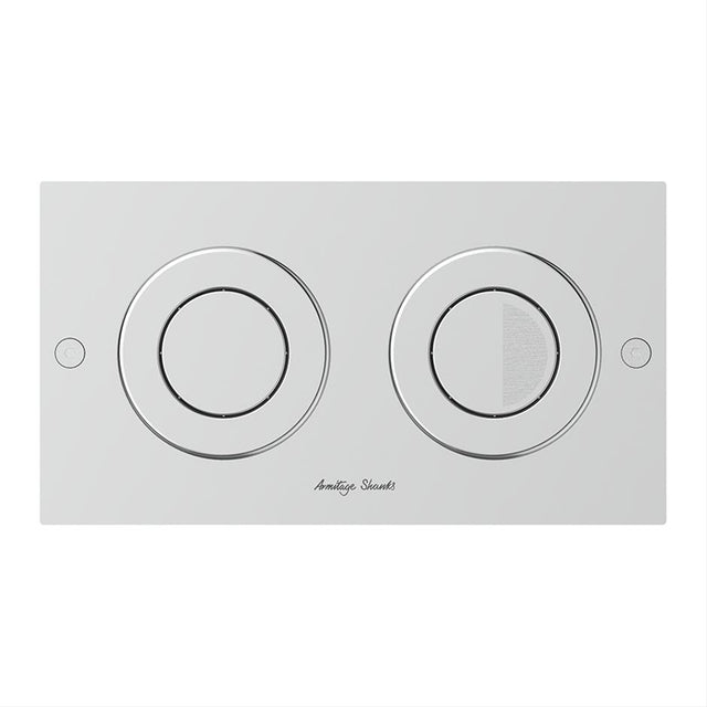 Armitage Shanks Septa Pro P2 Pneumatic Metal Small Flushplate - Stainless Steel - S0860MY